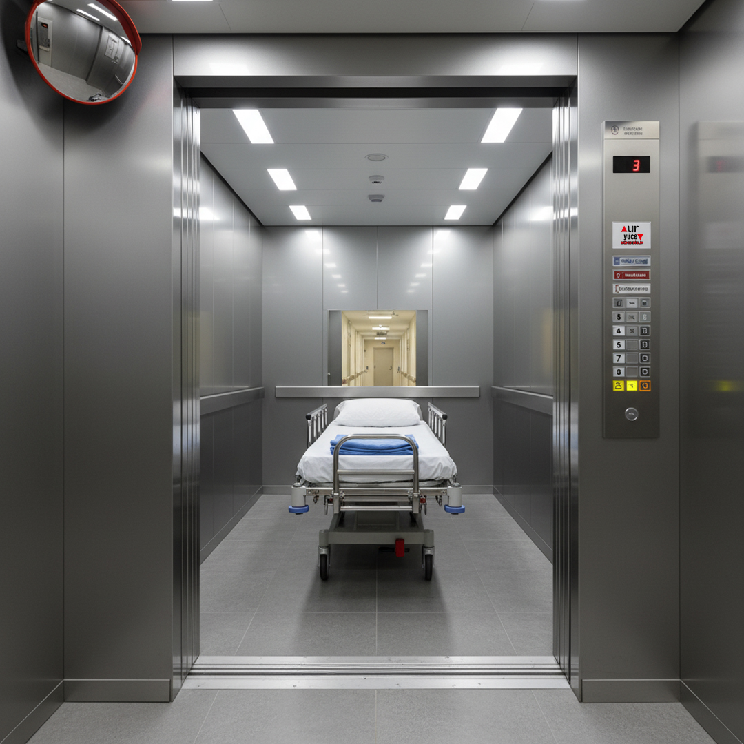 Uşak hastane asansörü sedye uyumlu